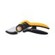 Fiskars Plus PowerLever Amboss Gartenschere Schwarz, Orange