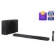 2. Sharp 2.1-Kanal Ultra-Slim Dolby Atmos/DTS Virtual:X Soundbar mit kabellosem Subwoofer HT-SBW320 360W Bluetooth-Konnektivität Kabellose Verbindung