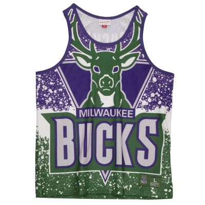 Mitchell & Ness NBA Milwaukee Bucks Herren-Tanktop, ärmellos