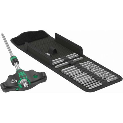 11. WERA T-Ratschen-Bit-Set 1/4" 17-teilig im Koffer KRAFTFORM KOMPAKT 400 RA SET1