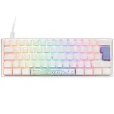 11. Ducky One 3 Mini Gaming-Tastatur, reinweiß, USB, Deutsch, Weiß