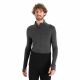 Icebreaker M Zoneknit 260 LS Half Jet H/BLK Herren Thermo T-Shirt Grau (IB0A56HF585)