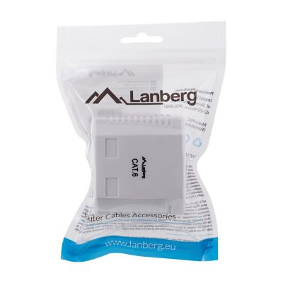 3. Lanberg OU6-0002-W Aufputzsteckdose (RJ-45; UTP; weiß)