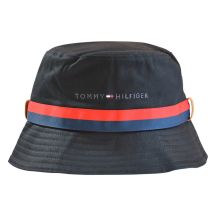 Tommy Hilfiger Established Tape Bucket Hat Schwarz - AM0AM08271-0GJ