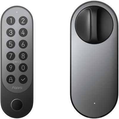 8. Aqara Smart Lock U200 Kit Schwarz | Intelligentes Türschloss | HomeKit, Gewinde, Bluetooth 5.1, NFC