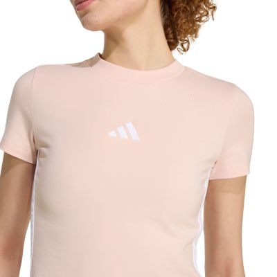 5. adidas Essentials 3-Streifen Slim Baby T-Shirt, Pastellrosa KD2343