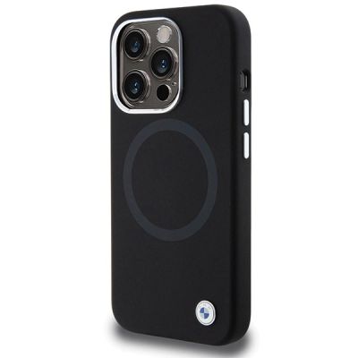 2. BMW Signature Liquid Silicone MagSafe Hülle für iPhone 15 Pro – Schwarz