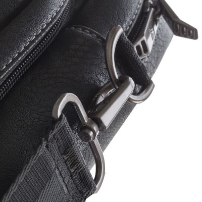 7. RIVACASE ORLY 16"-Laptoptasche, Schwarz, wasserdichtes Material, Fächer für 10,1"-Tablet, Smartphone, Dokumente und Zubehör