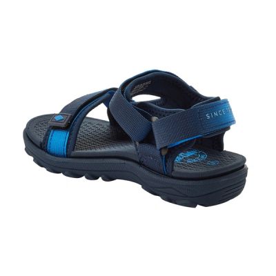 3. Lee Cooper Kinderschuhe, Jungen-Sandalen mit Klettverschluss für den Sommerstrand, blau