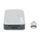 5. MANHATTAN 8-in-1 USB-C Dockingstation mit USB 3.2 Gen 1 Power Delivery, Typ-C Stecker auf HDMI Buchse, drei USB-A Anschlüssen, Gigabit RJ45 Anschluss, USB-C Power Delivery Anschluss, SD/MicroSD Kartenleser, Aluminium, Space Grau (13061)