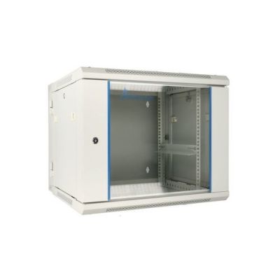 7. Extralink 12U 600x600 AZH Grauer Rack-Schrank, Wandmontage, zweiteilig