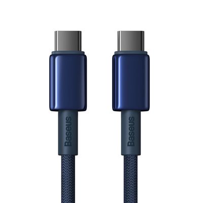 2. Baseus Tungsten Gold USB-C / USB-C 100W Kabel 2m - Marineblau