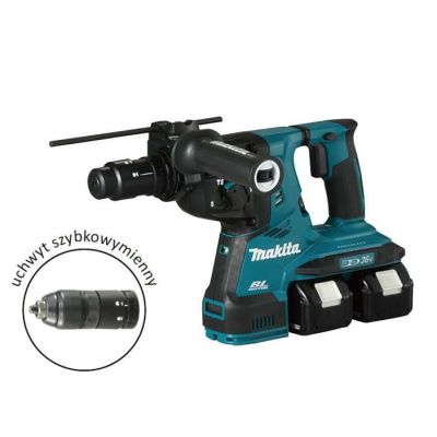 MAKITA BOHRSCHLAG 2x18V DHR283T2JU 2,9J 2x5,0Ah BL AVT + Griff