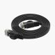 6. Orico PUG-C7B CAT7 10-Gbit/s-Ethernet-Netzwerkkabel RJ45 LAN Internet flach 8 m – schwarz