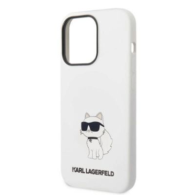 6. Karl Lagerfeld KLHMP14XSNCHBCH iPhone 14 Pro Max 6.7" Hardcase weiß/weiß Silikon Choupette MagSafe