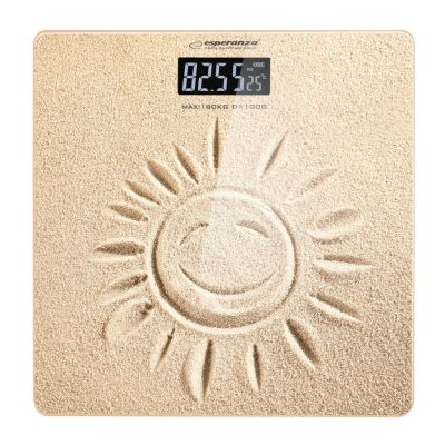 7. Esperanza Sunshine EBS006 Badezimmerwaage (Sandfarbe)
