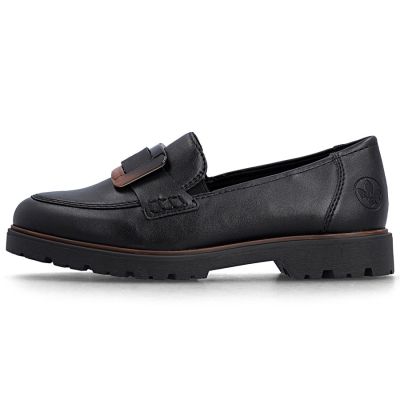3. Schwarze Damen-Lords-Schuhe Rieker 45553-00