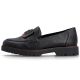 3. Schwarze Damen-Lords-Schuhe Rieker 45553-00