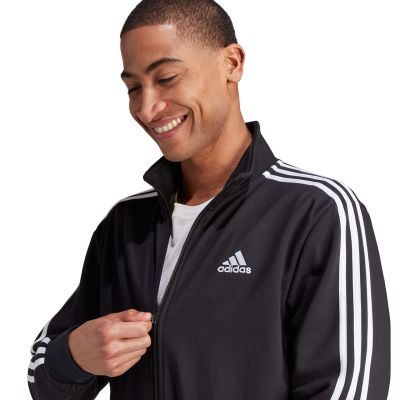 20. adidas Basic 3-Streifen Fleece M Trainingsanzug IJ6067