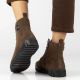 7. Braune Wildleder-Ankle-Boots für Damen, Modell Filippo DBT7273