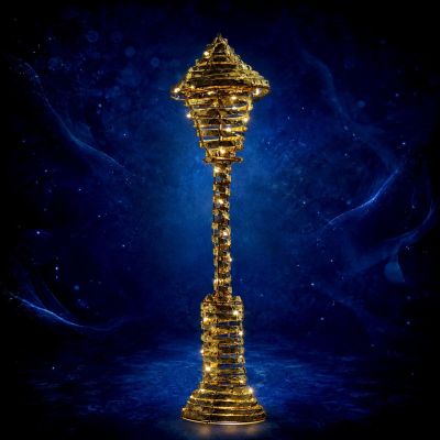 3. Dekorative Laterne, 40 LEDs, 57 cm, Gold