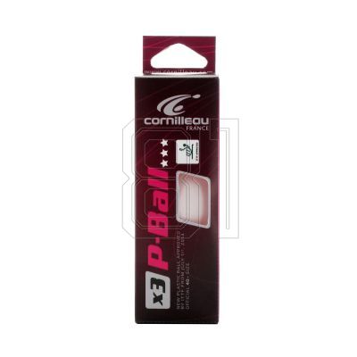 3. Cornilleau table tennis balls P-BALL ITTF white 3 pcs.
