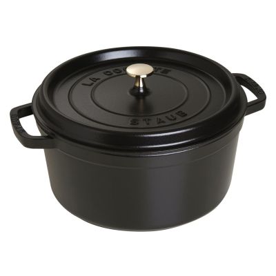 9. STAUB 40500-281-0 runder Gusseisentopf - schwarz 6,7 l