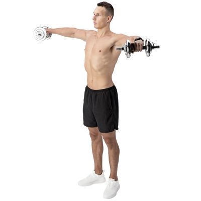 9. Hanteln im Koffer HMS STC21 2 x 10 kg Chrom