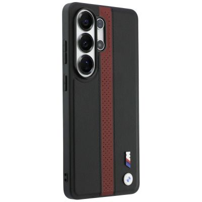 4. BMW MagSafe-Hülle mit perforiertem Streifenlogo für Samsung Galaxy S26 Ultra – Rot
