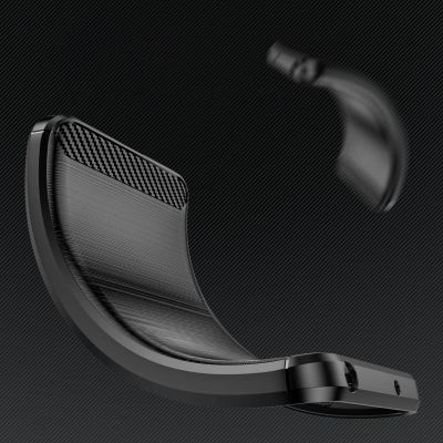 5. Carbon Case Hülle für Realme 10 Pro+ flexible Silikon-Carbon-Hülle schwarz