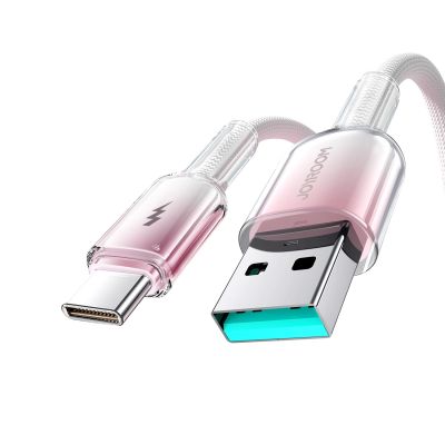 2. Joyroom S-A42 Crystal-Clear Serie 3A USB-A – USB-C-Kabel 1,2 m – Weiß