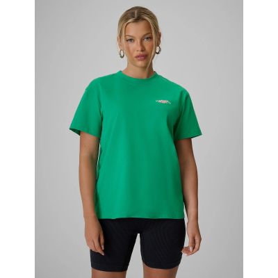 Locker geschnittenes Damen-T-Shirt mit Aufdruck 4F 4FRSS26TTSHF4516-42S
