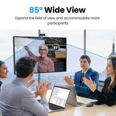 8. Ugreen CM678 USB-HD-Webcam – Grau