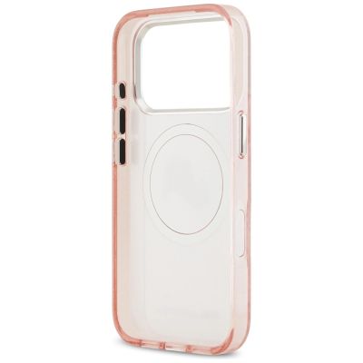 7. Karl Lagerfeld IML Glitter Karl & Choupette Heads Logo MagSafe Hülle für iPhone 17 Pro - Pink