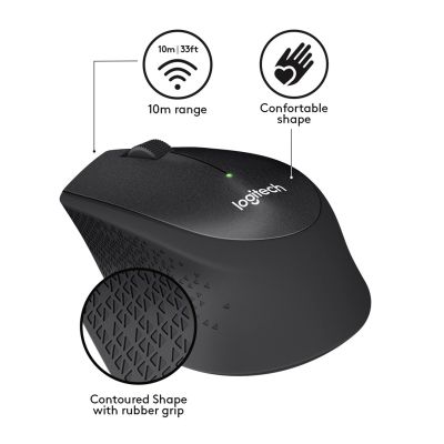 2. Logitech M330 Maus 910-004909 (USB 2.0; schwarz; optisch)