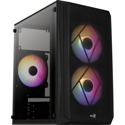 2. AEROCOOL GS CS-107-A-BK-v2 FRGB GEHÄUSE