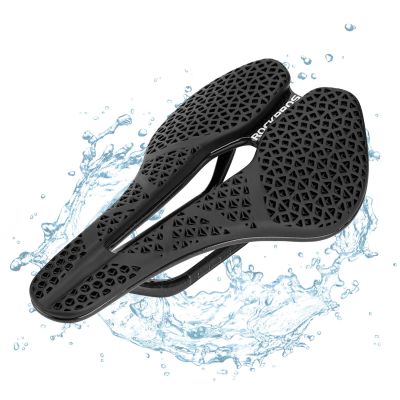 2. Rockbros LF0214 Anatomischer 3D-Fahrradsattel, wasserdicht – Schwarz