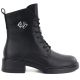 6. Schwarze Damen-Ankle-Boots aus Leder, D&A S.Barski MK62-7014