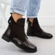 6. Damen-Wildlederstiefeletten in Braun Potocki Z25-SZ12080