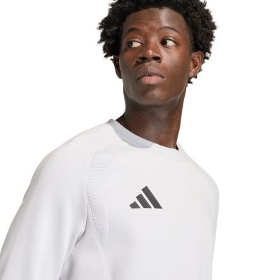 4. adidas Tiro 26 Travel Crew Sweatshirt für Herren, weiß, KD3323