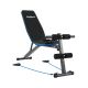 3. Schräge Trainingsbank mit Beinverriegelungen und Gummibändern REBEL ACTIVE RBA-2003
