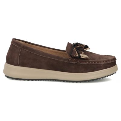 2. Braune Filippo DP6457 Loafer aus Wildleder mit Schleife