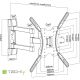 3. Techly ICA-PLB 136E TV-Halterung für 139,7 cm (55") Fernseher, Schwarz