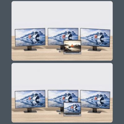 16. Baseus Metal Gleam 11in1 multifunktionaler USB Type C HUB - 3x USB 3.2 Gen 1 5Gbps / USB Type C PD 100W / 3,5 mm Miniklinke AUX / VGA Full HD 60Hz / 2x HDMI 4K 30Hz / TF- und SD-Kartenleser / RJ45 1Gbps grau (CAHUB -CT0G)