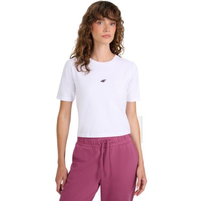 6. Damen T-Shirt 4F F2971 weiß 4FWAW25TTSHF2971 10S