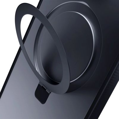 4. 3mk Smoke Case Mag&Stand Hülle für Apple iPhone 16 pro max – Schwarz