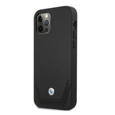 2. BMW Leder Perforate Case für iPhone 12 / iPhone 12 Pro - Schwarz
