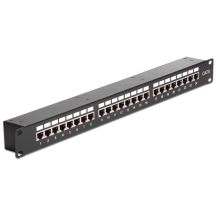 Delock 43295 Patchpanel – Cat6 – Rackmontage – 1 HE – 44 mm – 44 mm