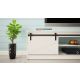 7. GRANERO TV-Schrank 200x56,7x35 weiß/weiß glänzend