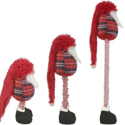 4. Dekorativer Gartenzwerg auf Teleskopen 38-88 cm Rot